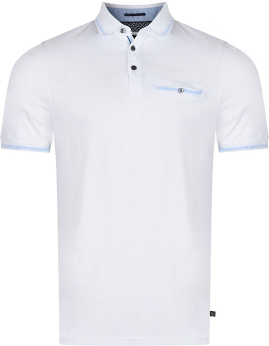 TED BAKER LONDON POLO SHIRT 242808 WHITE TORTILA Men