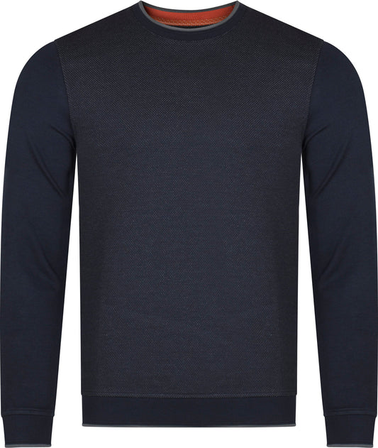 TED BAKER LONDON SWEATER 240425 NAVY RAKET Men
