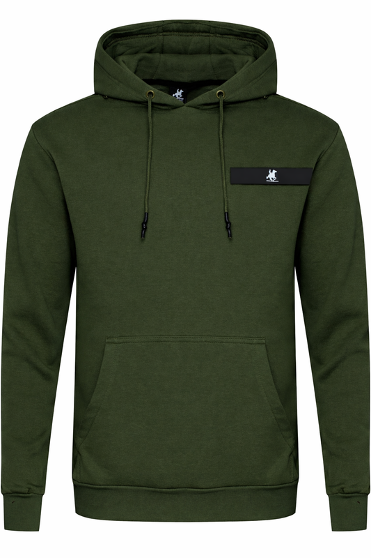 U.S. GRAND POLO EQUIPMENT & APPAREL Sweatshirt With Hood IAN 9002 GREEN (9494) Men