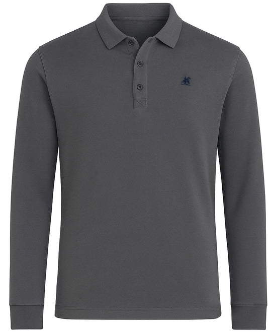 U.S. GRAND POLO EQUIPMENT & APPAREL LONG-SLEEVE POLO SHIRT - US00502M/0405 Men