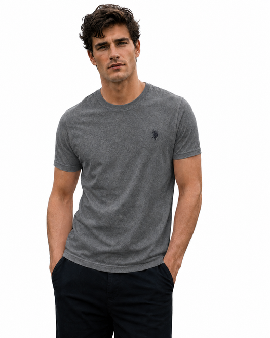 U.S. Polo Assn. T-SHIRT Men's Grey Melange (10559) Men