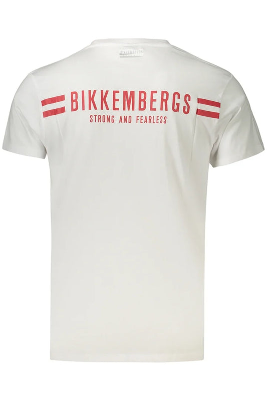 Bikkembergs T-shirt VERTICAL STRIPES (BKK3MTS04_White) Men