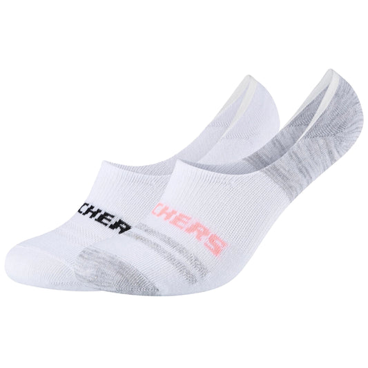 Skechers 2PPK Mesh Ventilation Footies Socks SK44008-1001 Unisex